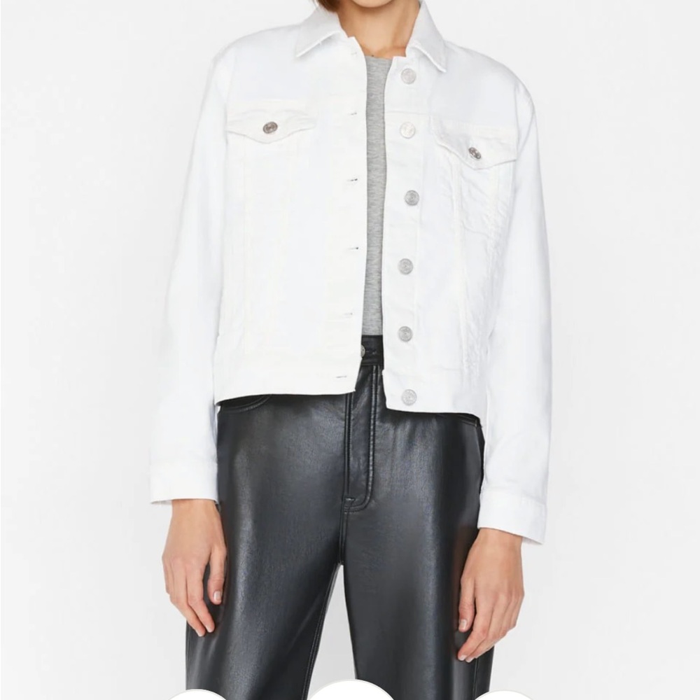 Frame Denim White Jean Jacket